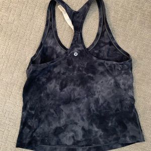 Lululemon blue tye dye racerback tank size 10